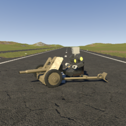 3.7 cm Pak 36 AT-gun Khaki by Uncle T