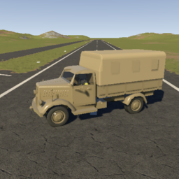 Opel Blitz 3.6 - Kfz. 305 Troop Transport w Tarpulin Khaki by Uncle T