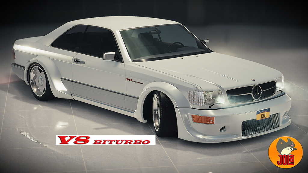 Livery Mercedes Benz 560 SEC - V8 Biturbo red Badge