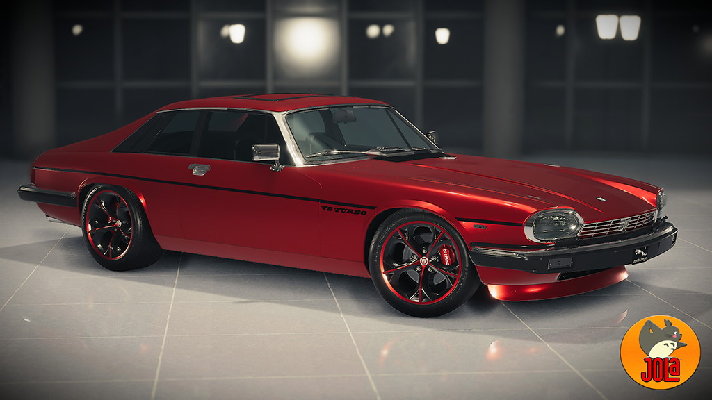 Livery Jaguar XJS - V8-Turbo black stripes