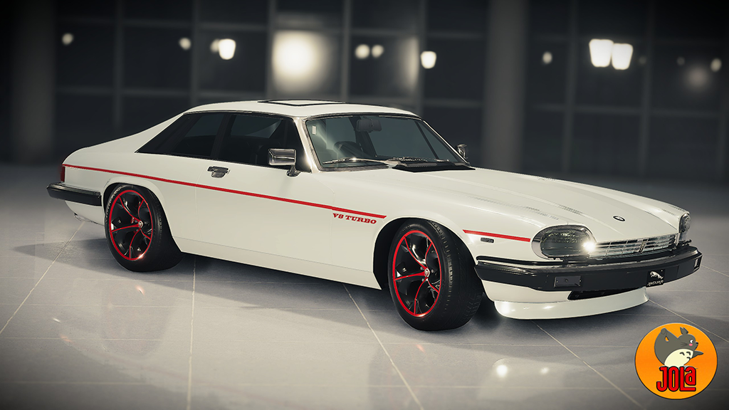 Livery Jaguar XJS - V8-Turbo red stripes