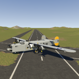 B-24J Liberator Silver by Uncle T