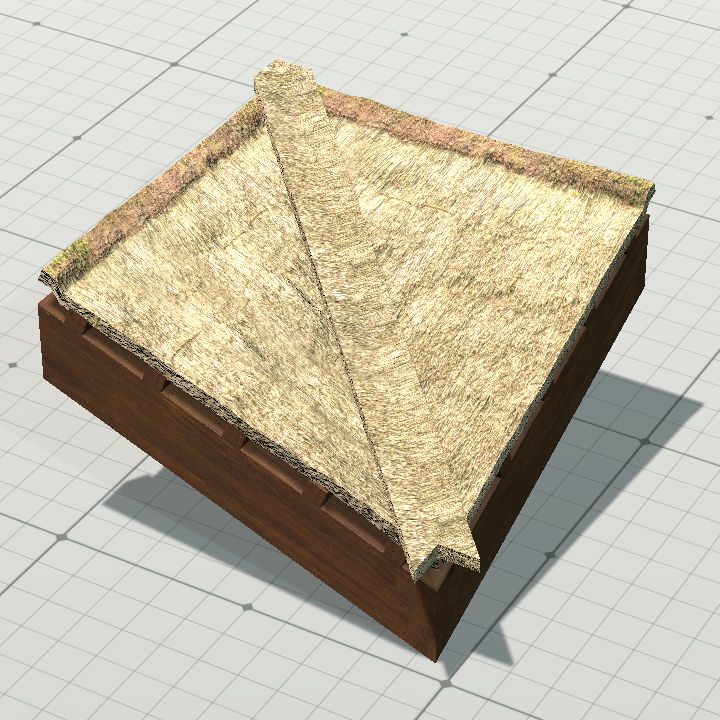 Reed roof inner corner