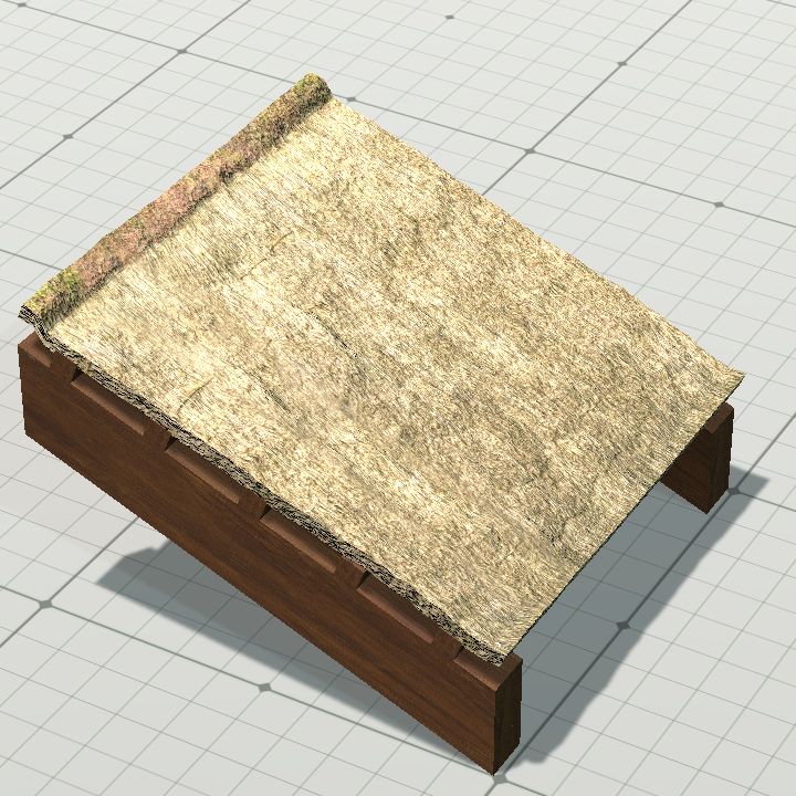 Reed roof half grid