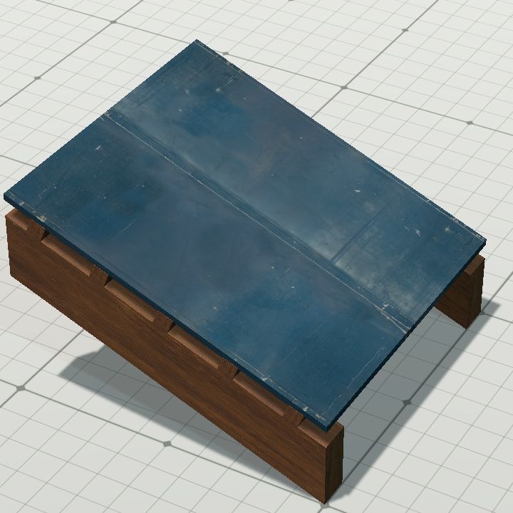 Metal roof half grid