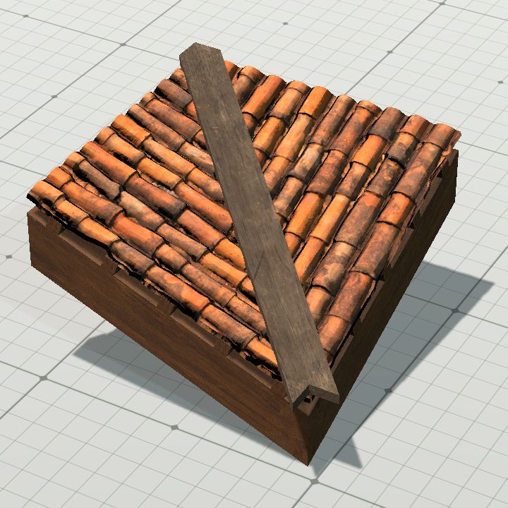 Clay roof inner corner
