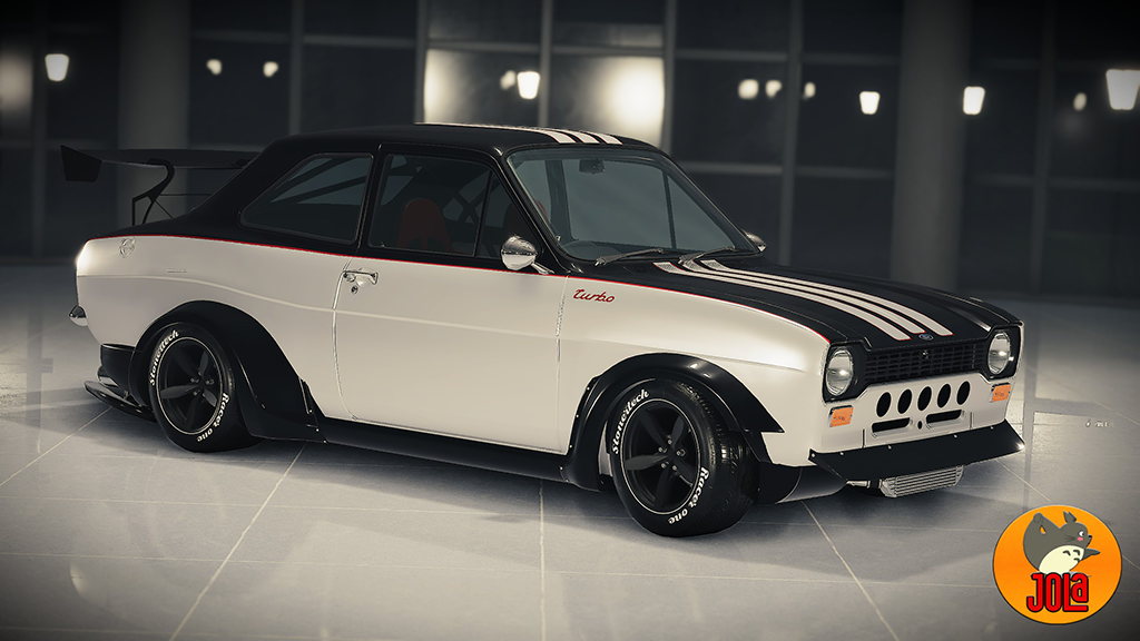 Livery Ford Escort RS MK1 - Turbo White/Black