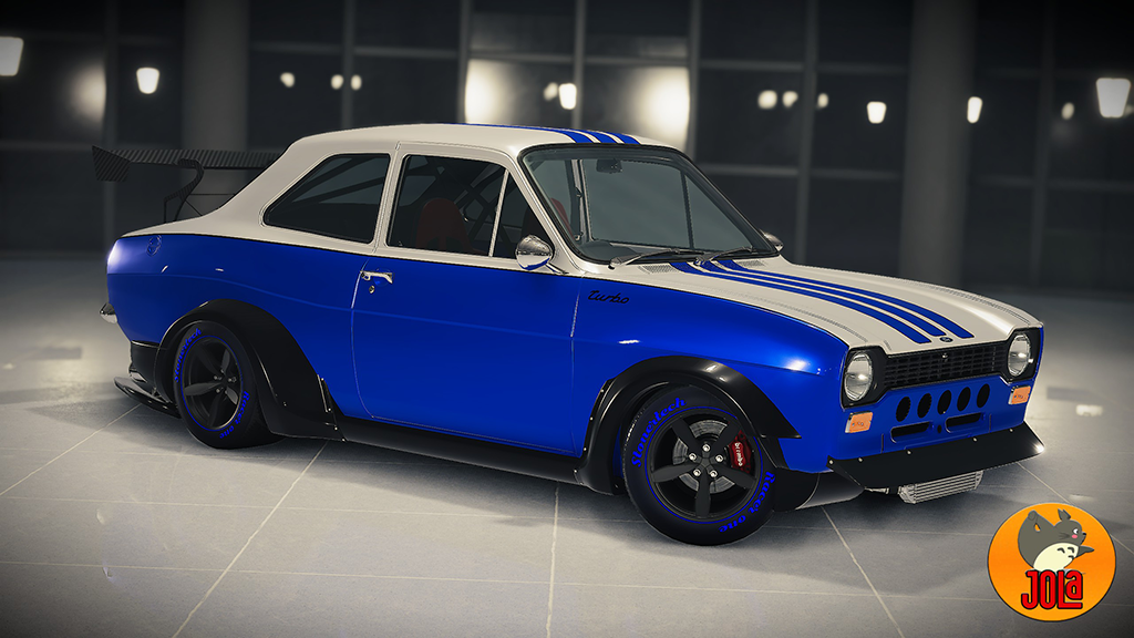 Livery Ford Escort RS MK1 - Turbo Blue/White