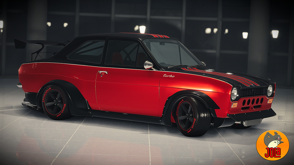 Livery Ford Escort RS MK1 - Turbo Red/Black