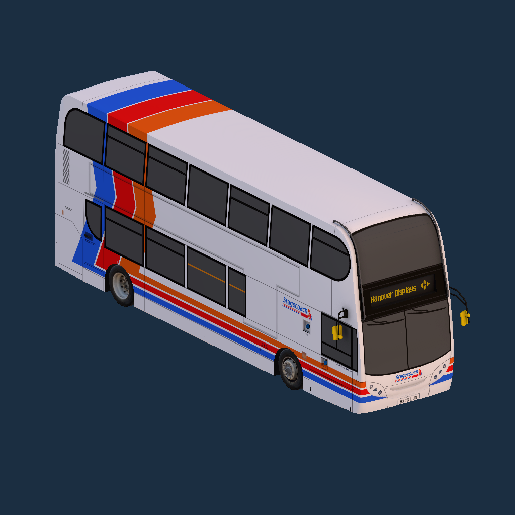 Stagecoach Stripes ADL Enviro 400 Trident II