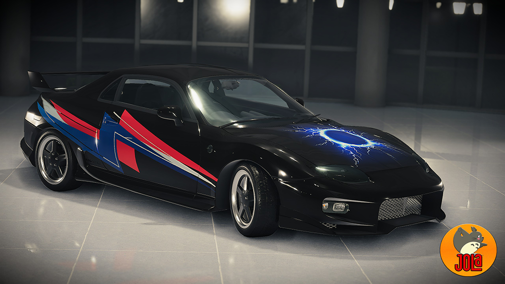 Livery Mitsubishi FTO - Lightning Blue/Red 2