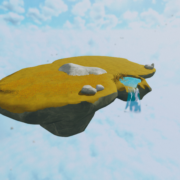 Big flat island.