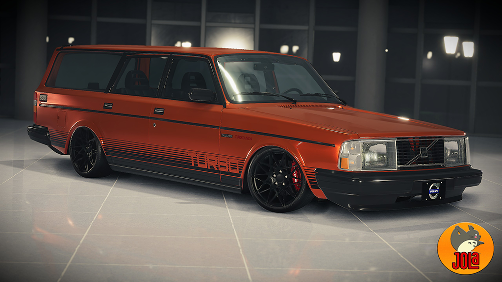 Livery Volvo 200 Series - Torslanda Stripes Turbo black