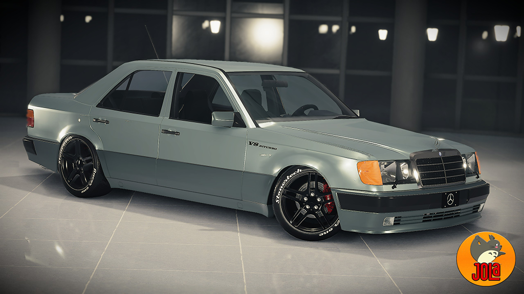 Livery Mercedes Benz 500E - V8 Biturbo badge black