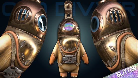 Old Diver | Charm (Glitter)