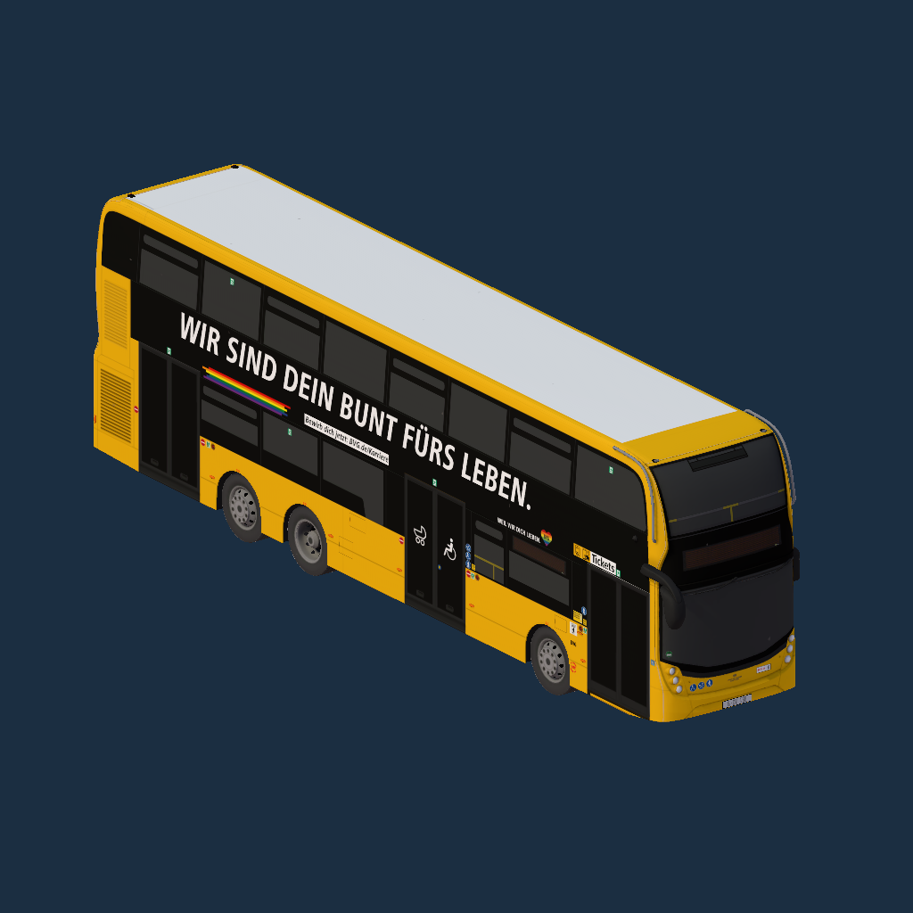 Alexander Dennis E50D - BVG (Wir sind dein Bunt fürs Leben)