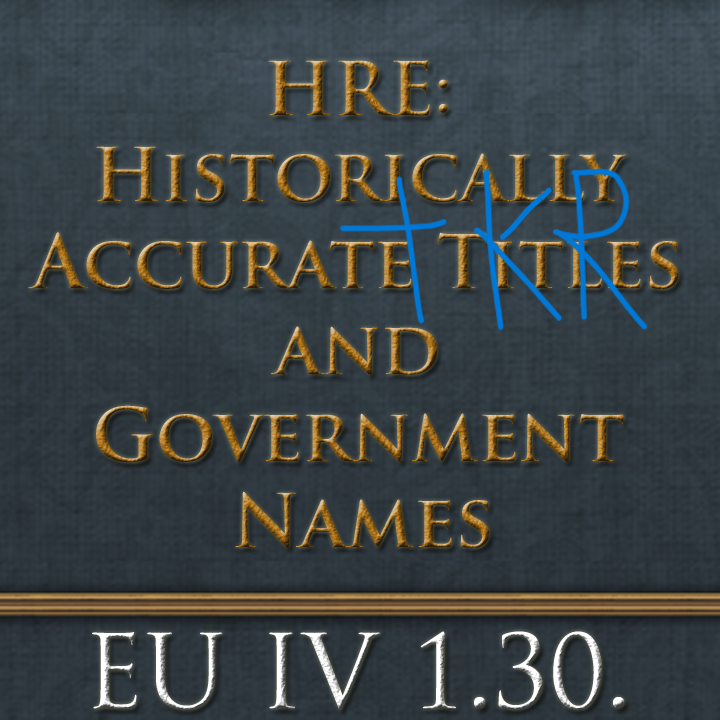 HRE titles and government names Korean