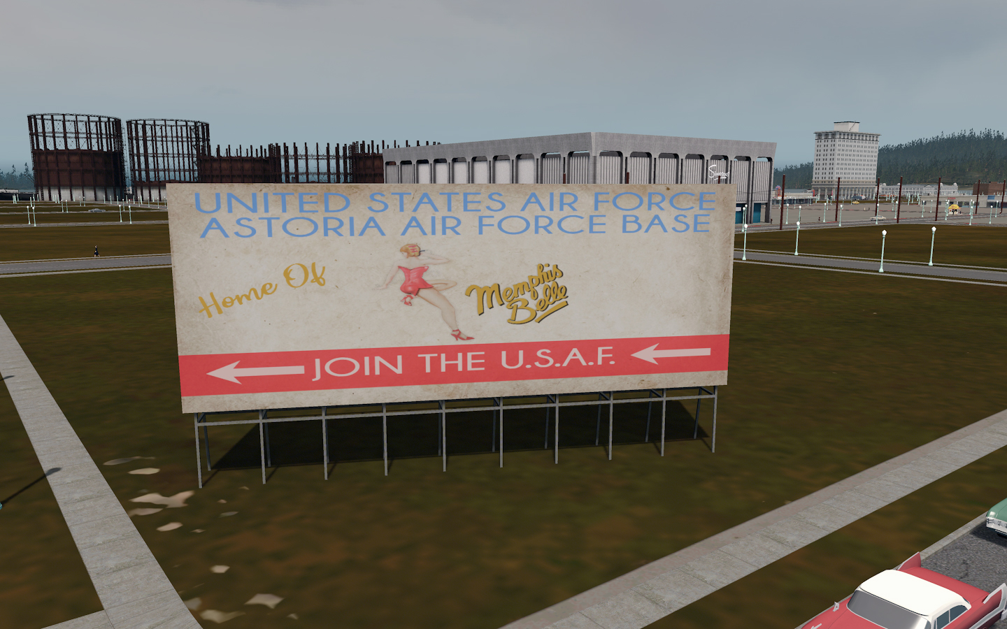 Fictional vintage join the U.S.A.F. billboard