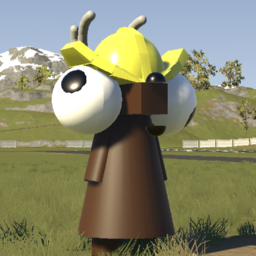 Gary the Reindeer with hardhat
