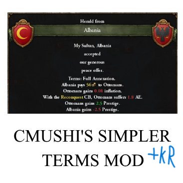 Cmushi's Simpler Terms Mod Korean