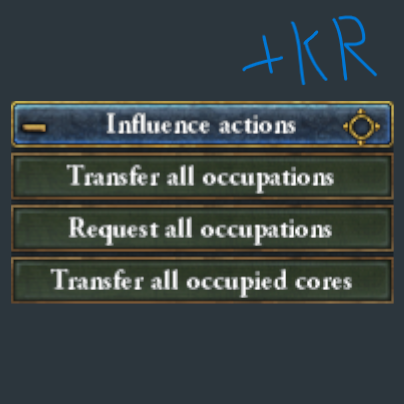 Transfer all occupations Korean