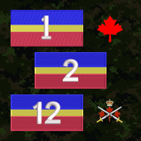 Canadian Service Battalion Patches