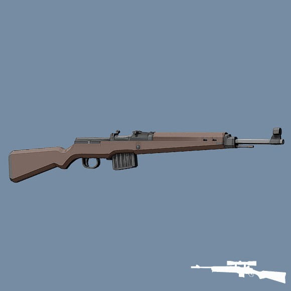 Low Poly G-43 (Hunting Rifle)
