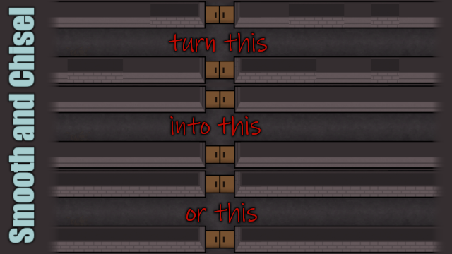 Smooth and Chisel mod preview for RimWorld