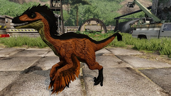 Charred Feathered Novaraptor Orange Variant