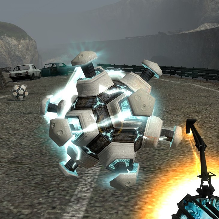 Aperture-style retexture of rollermines from [Portal Epic Edition]