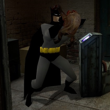 Batman (Batman: Vengeance) replaces Barney