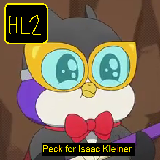 Peck (Ryan's World) for Isaac Kleiner (HL2)