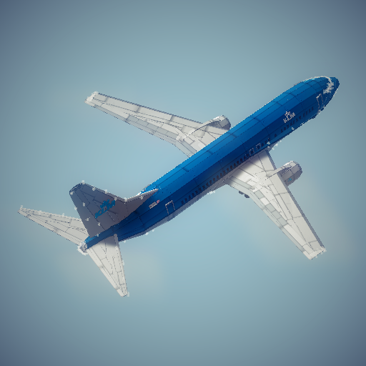 KLM 737 With cockpit