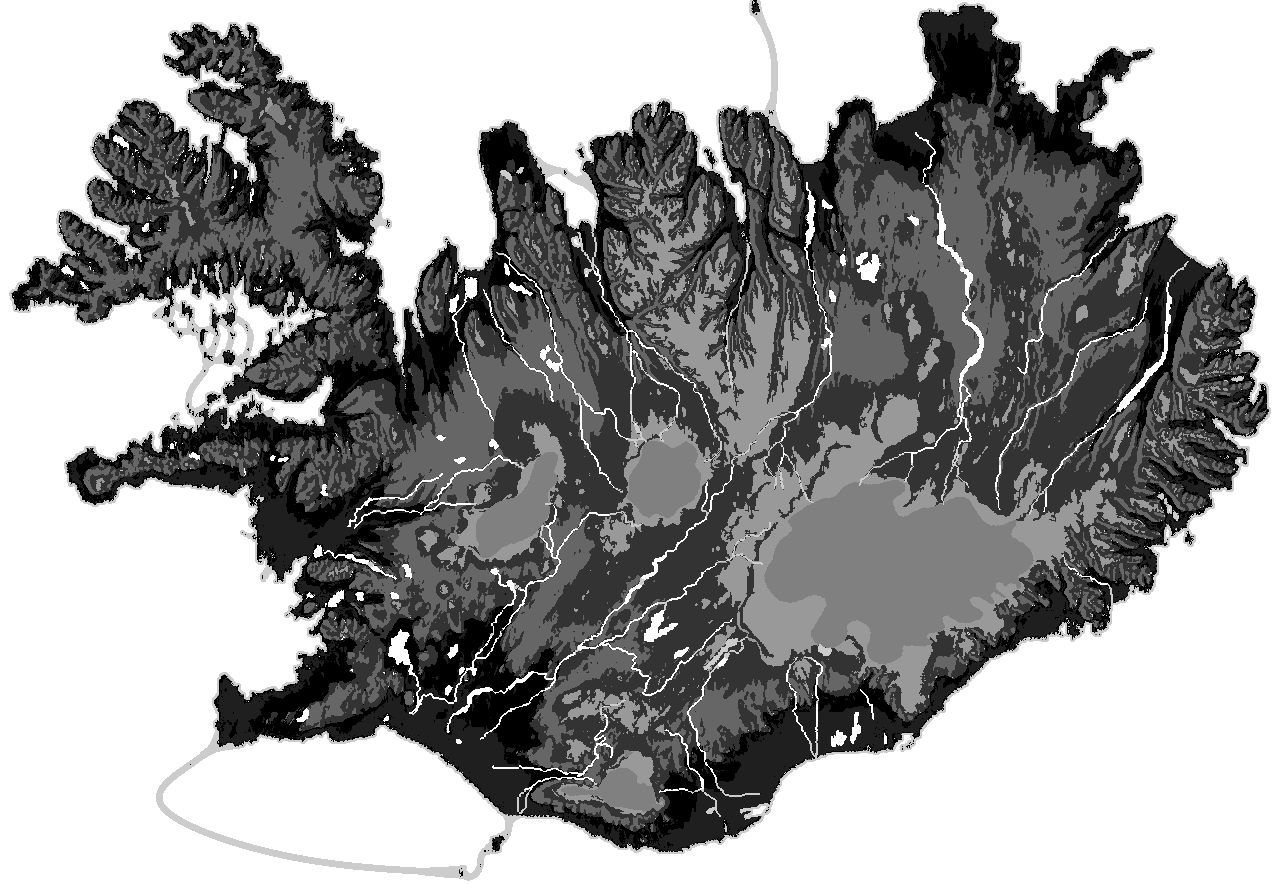 Map of Iceland