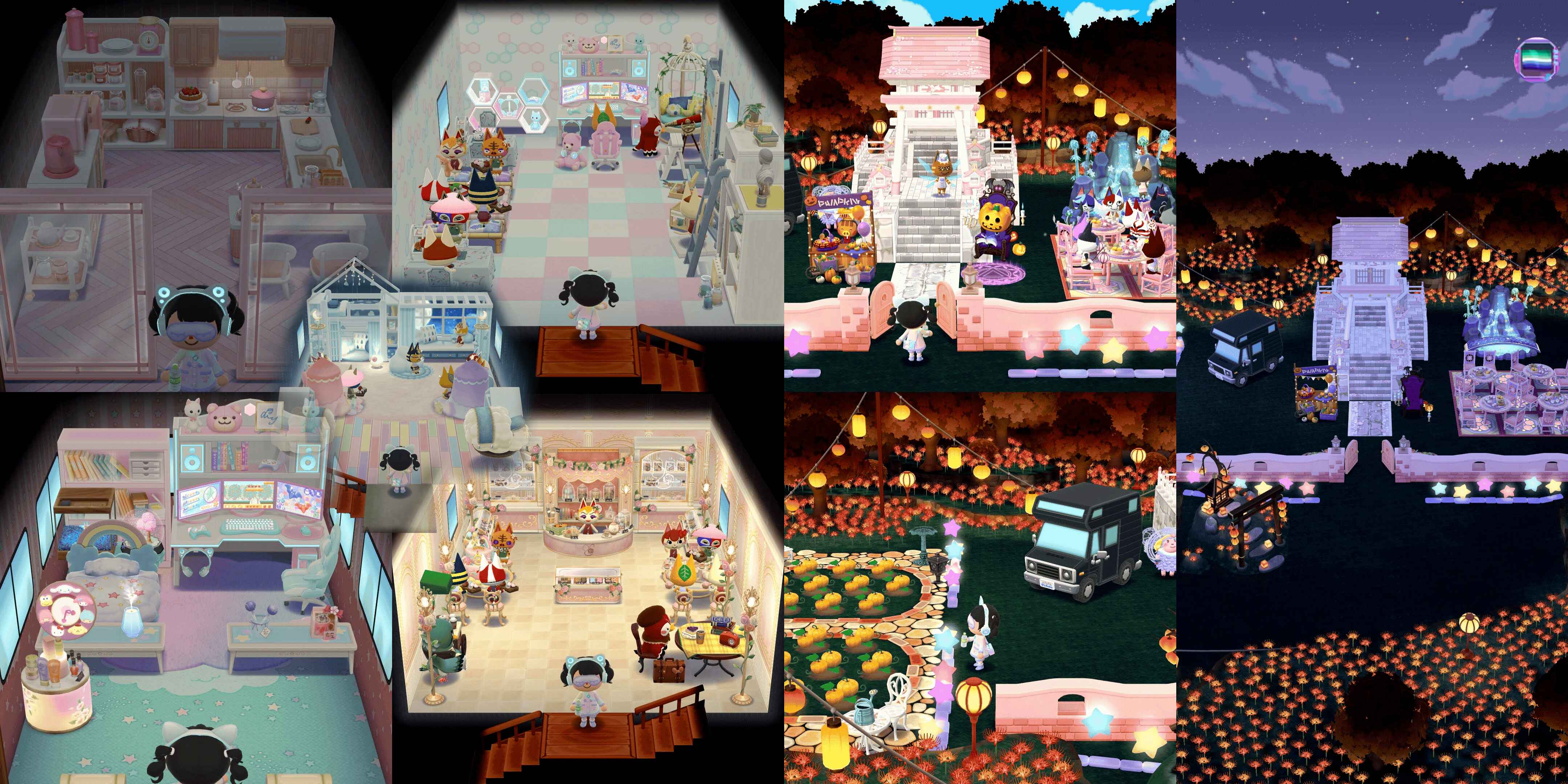 A collage of Animal Crossing: Pocket Camp