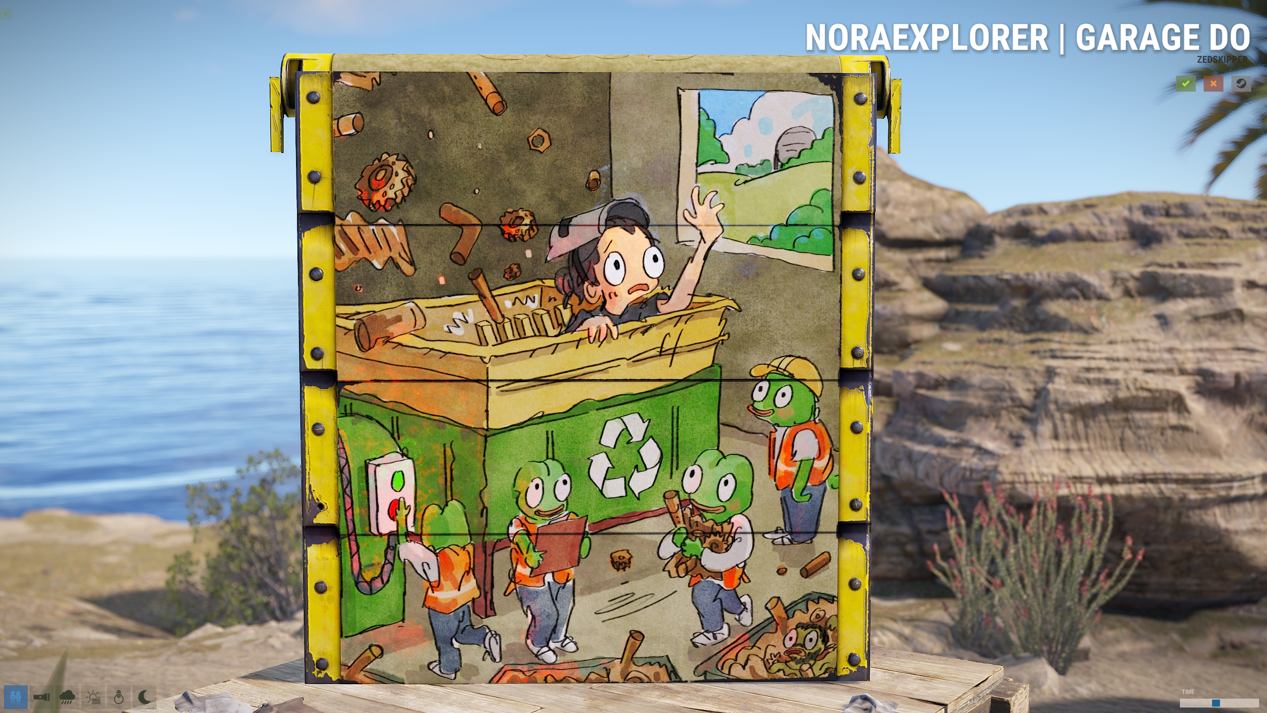 NoraExplorer Garage Door