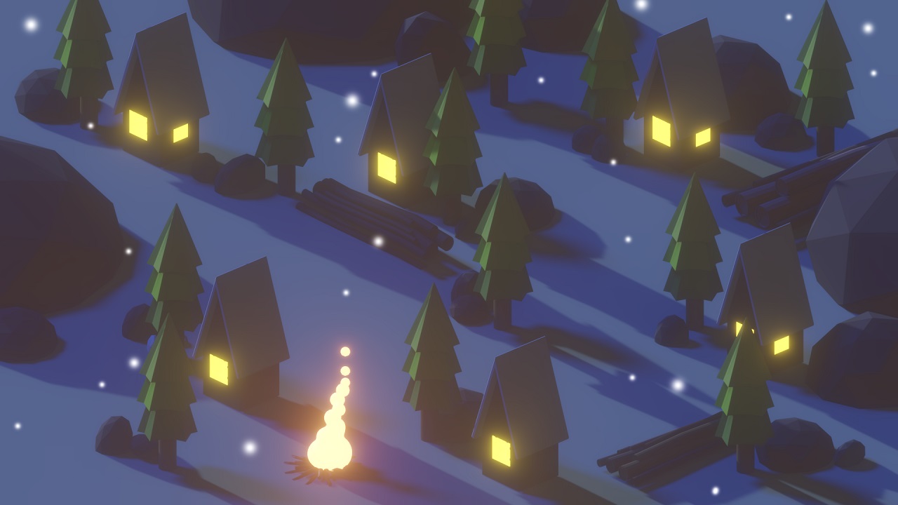 Winter Night Village