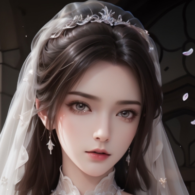 AI陆雪琪珍品婚纱（素）