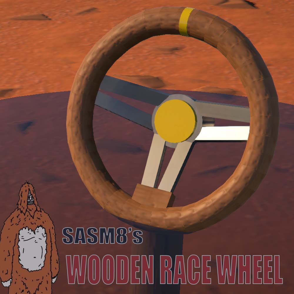 Wooden Racing Wheel (Customizable)