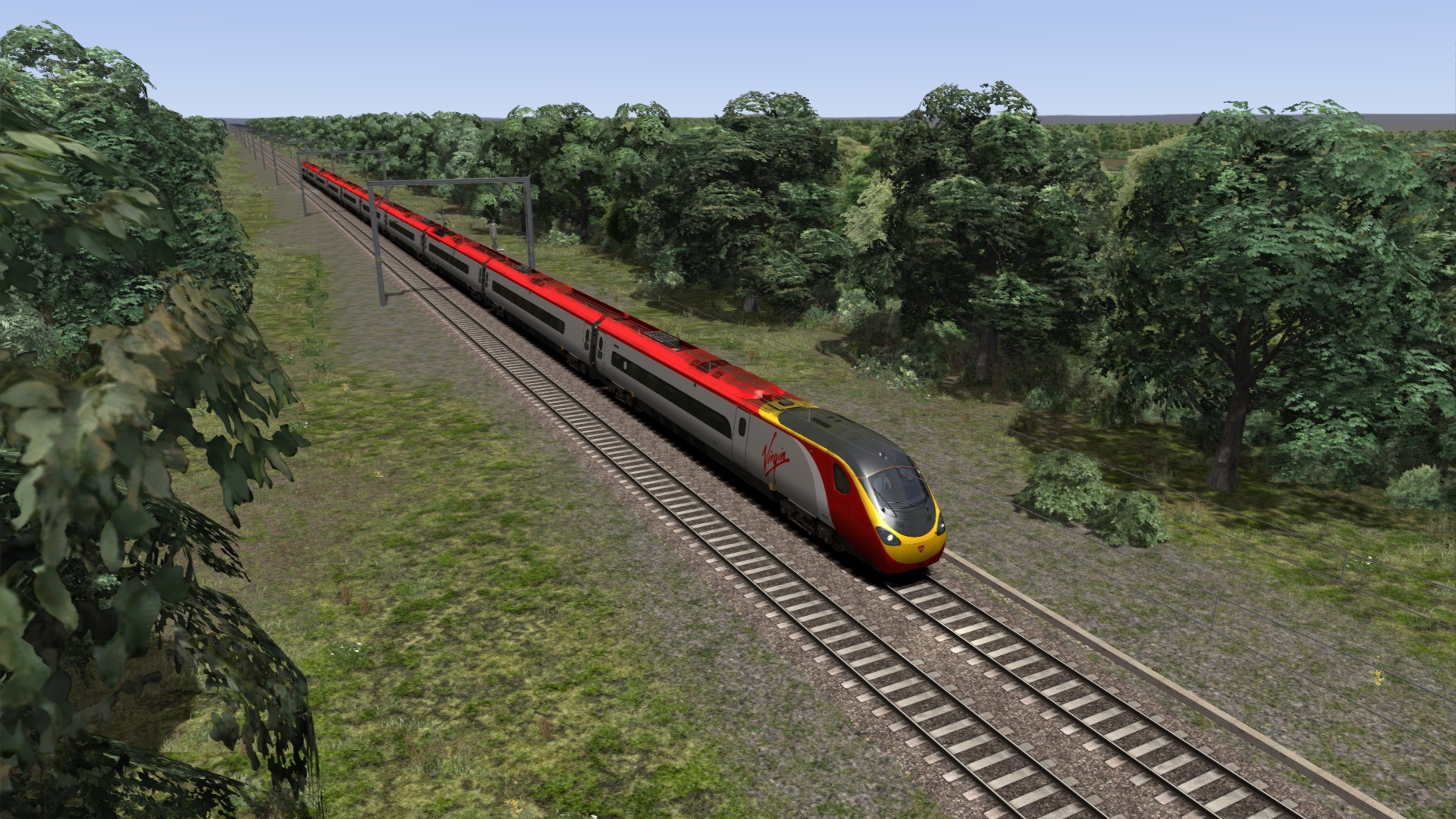 frieght train in the rush hour