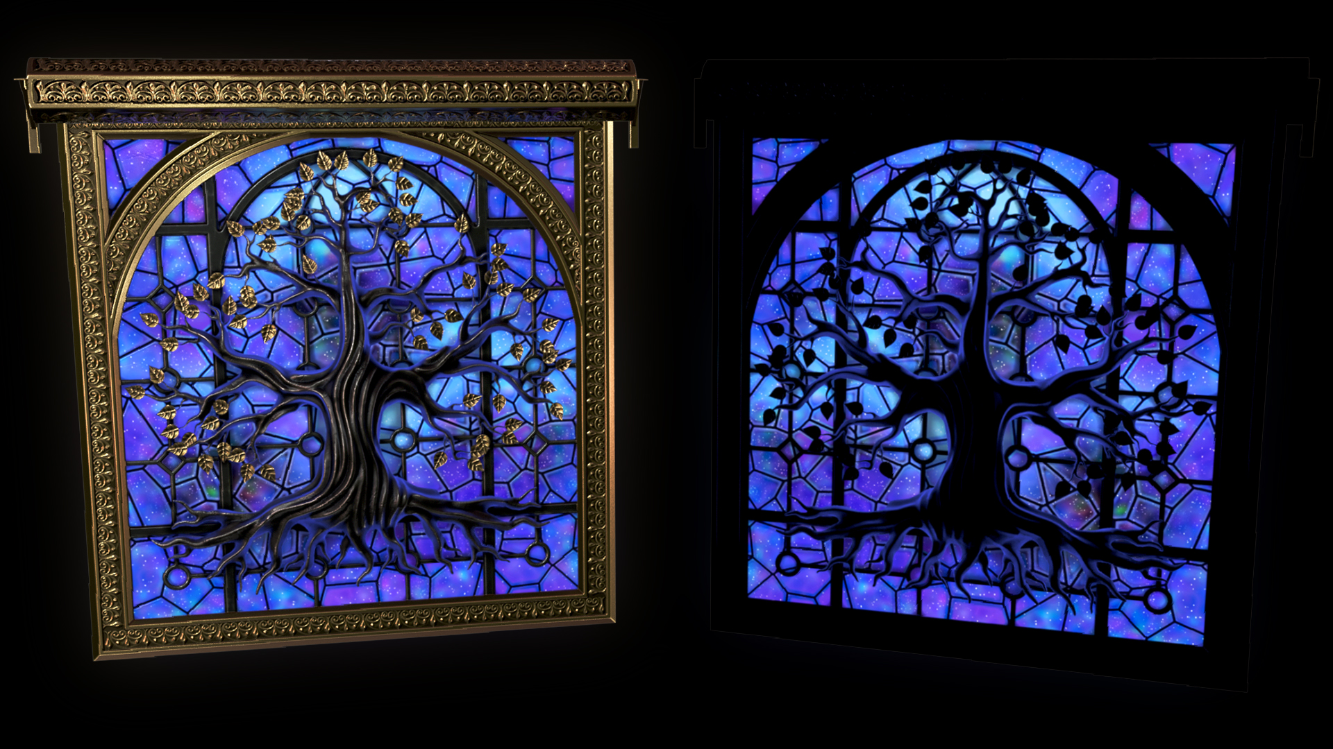 Mystic Tree Garage Door