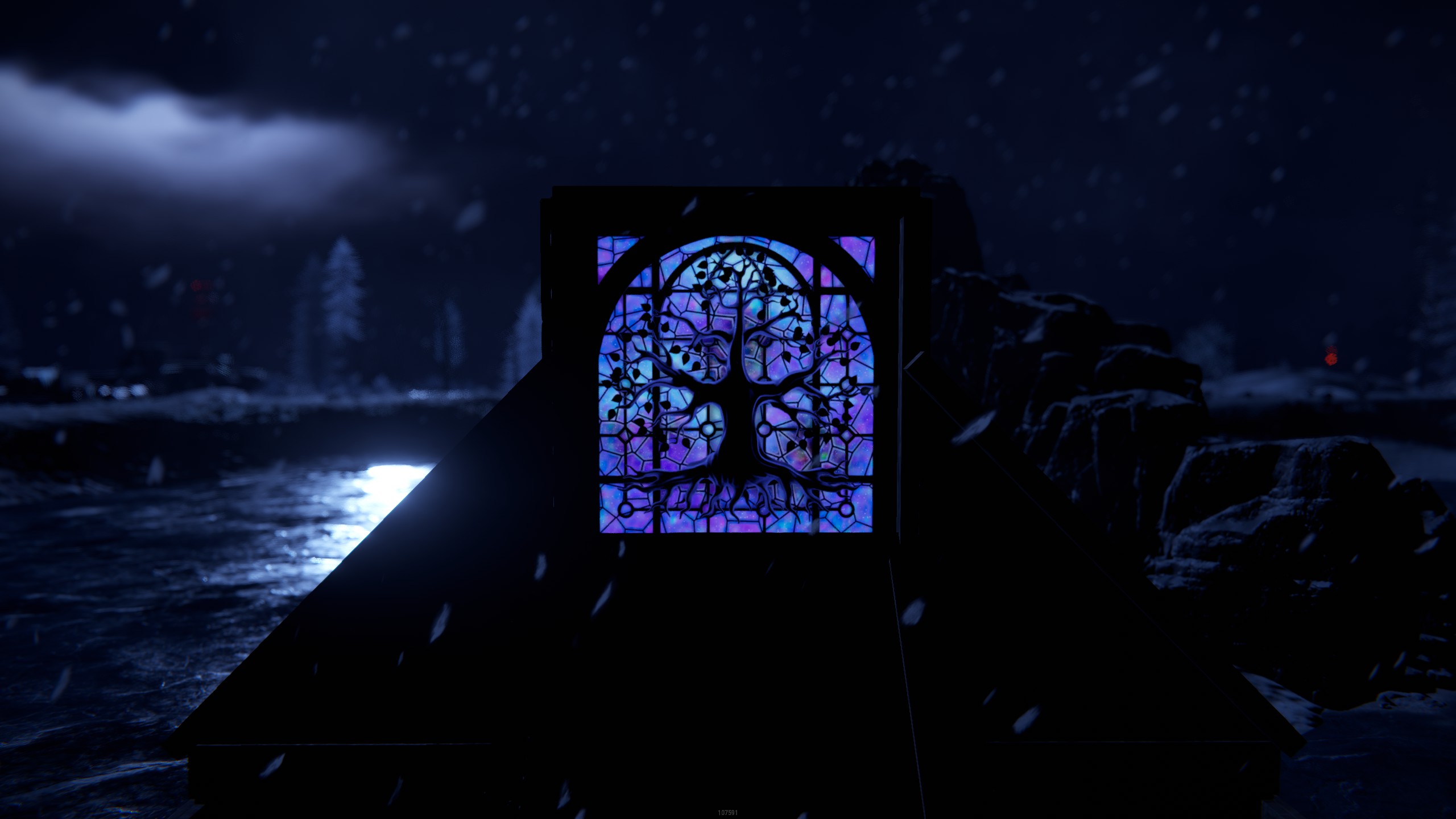 Mystic Tree Garage Door