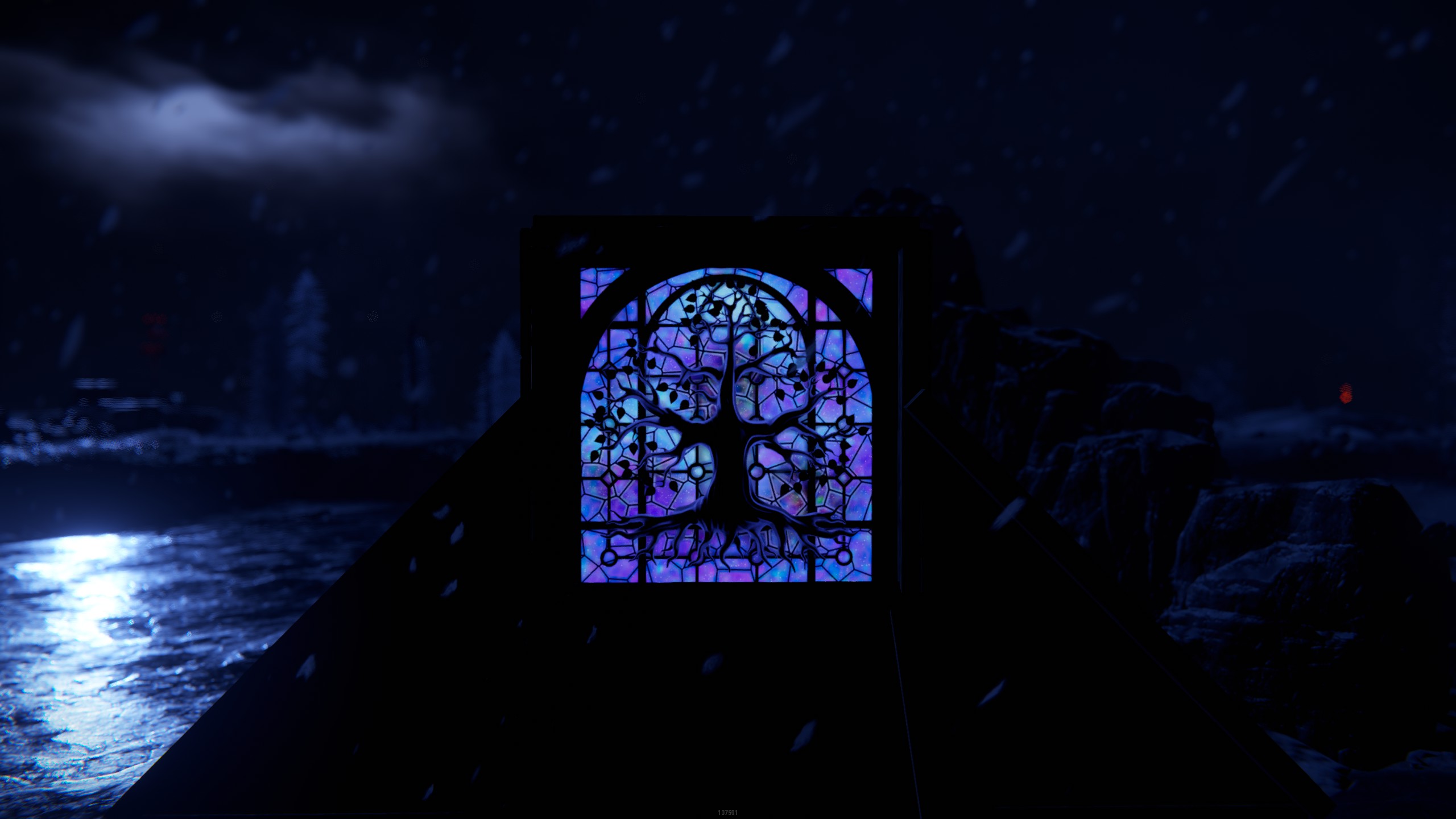 Mystic Tree Garage Door