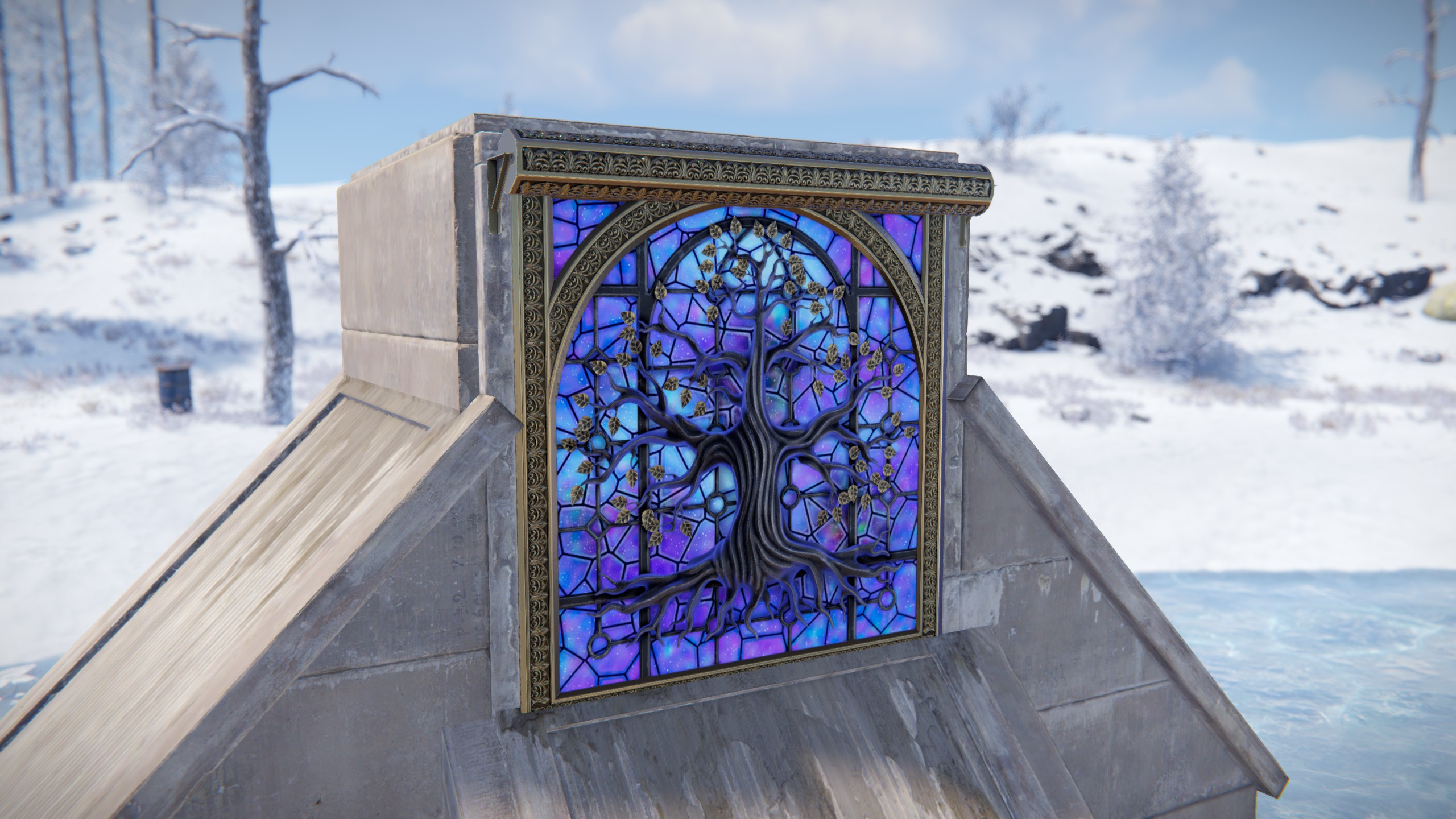 Mystic Tree Garage Door