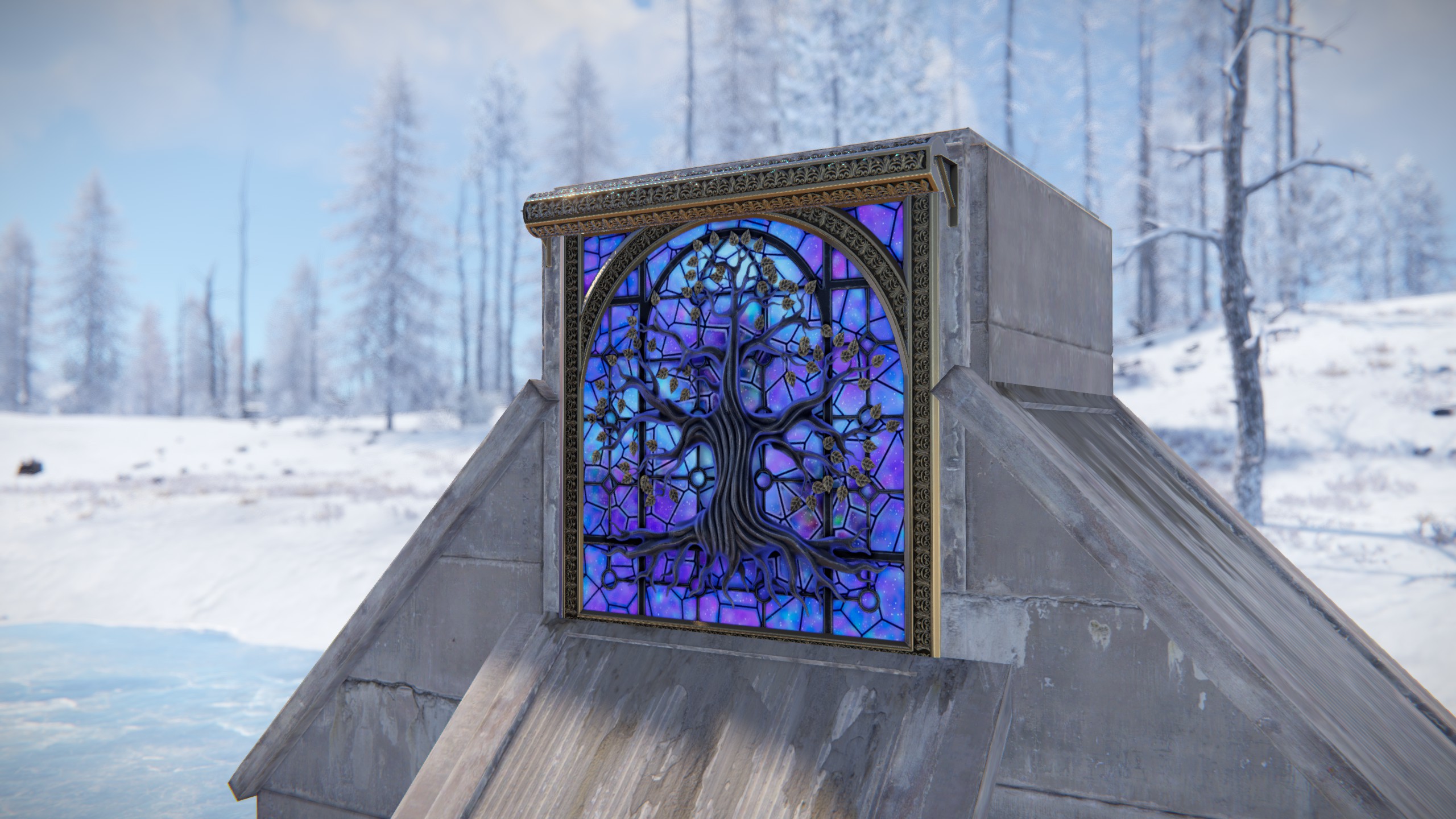Mystic Tree Garage Door