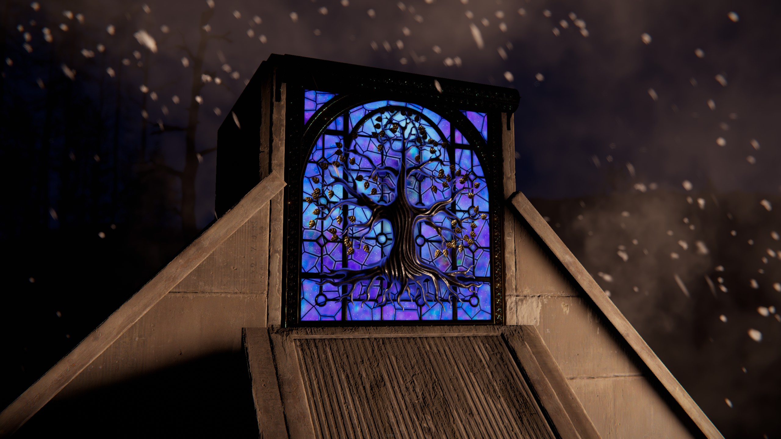 Mystic Tree Garage Door