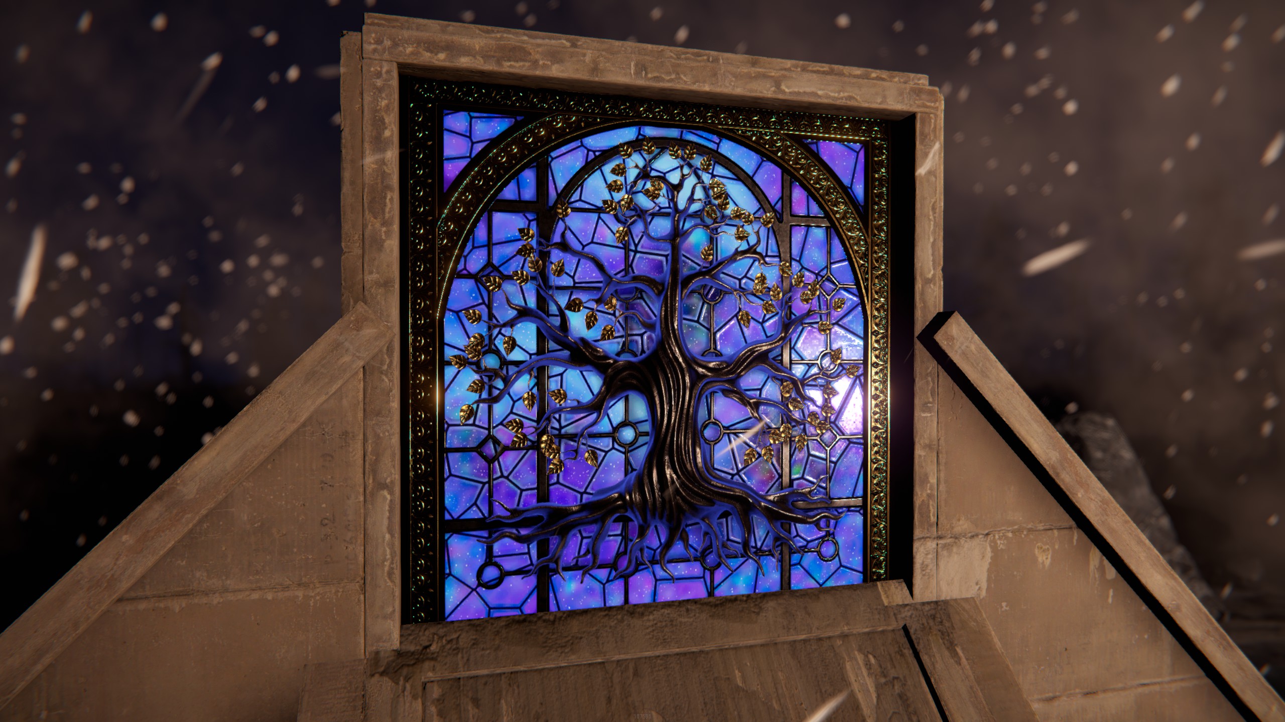 Mystic Tree Garage Door