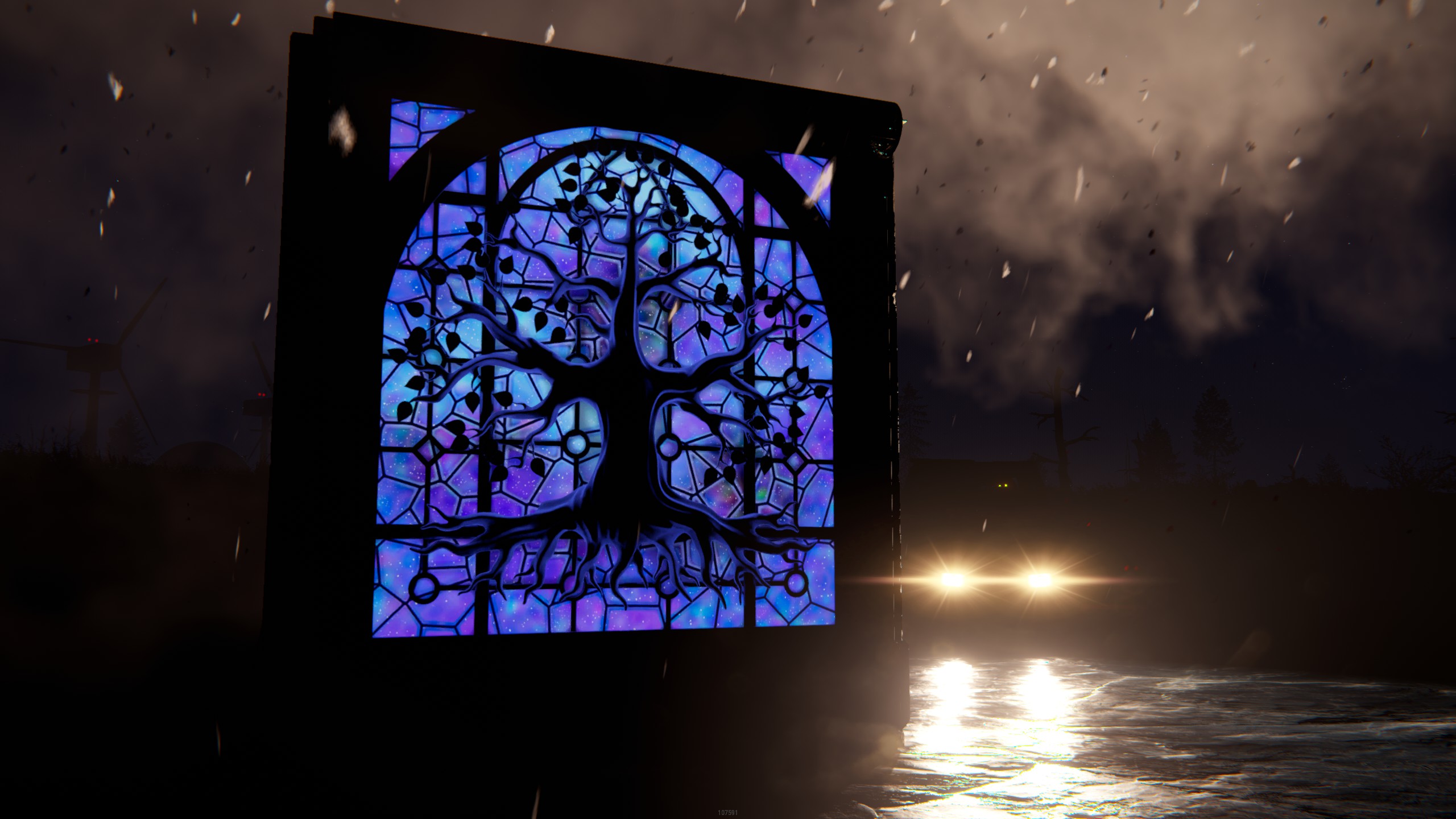 Mystic Tree Garage Door