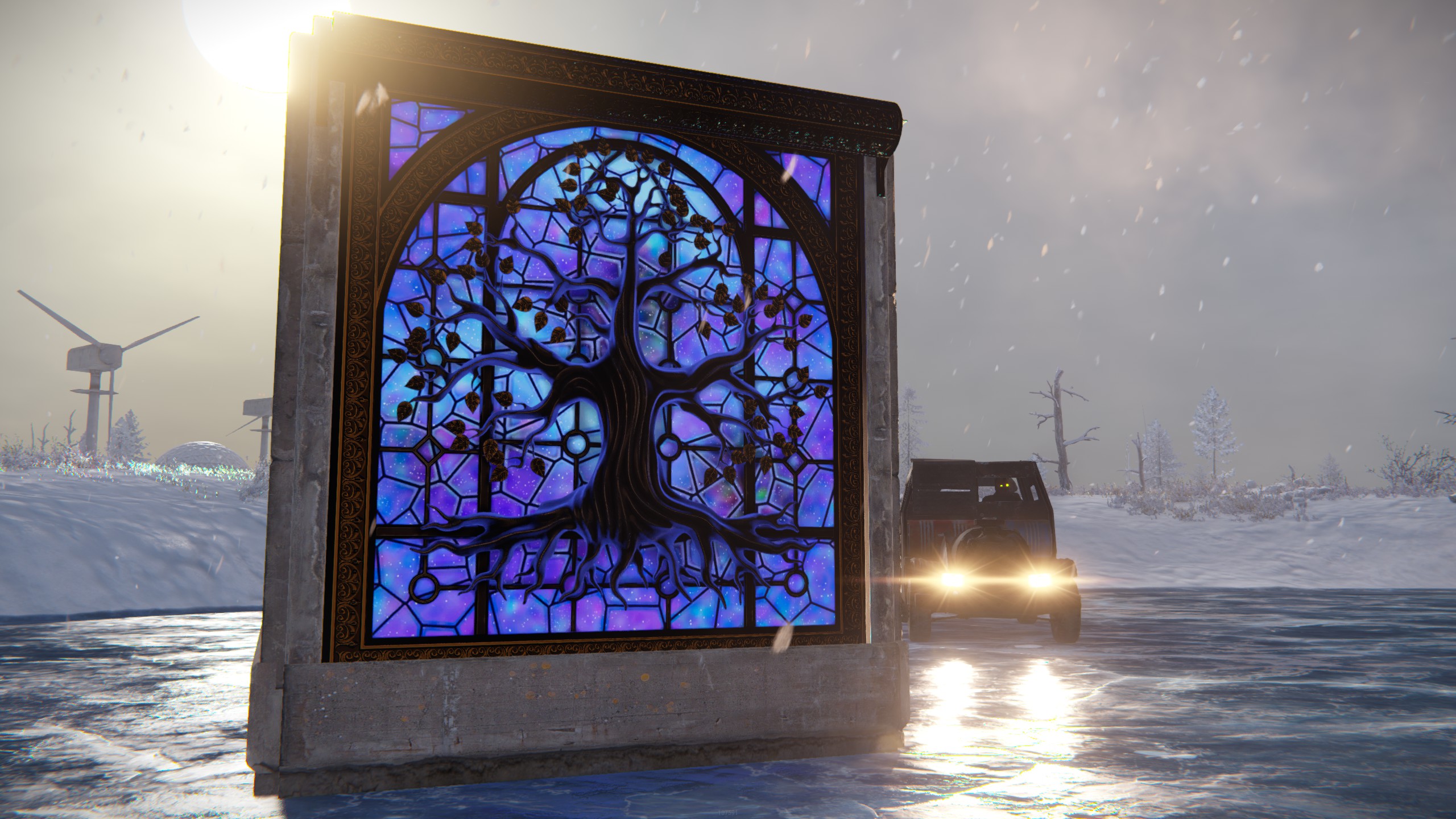 Mystic Tree Garage Door