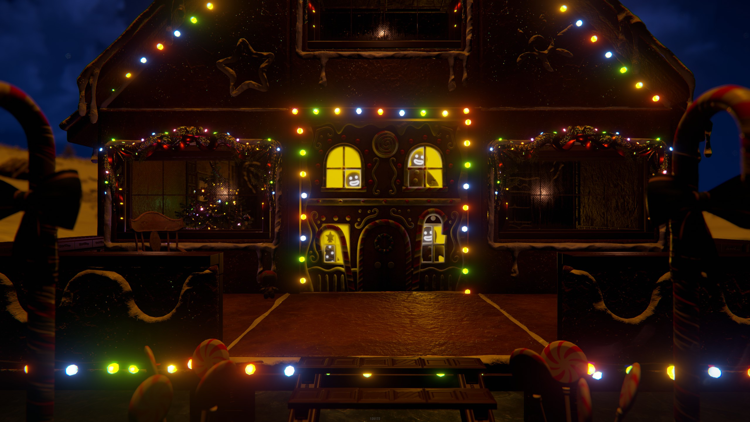 Gingerbread House Garage Door